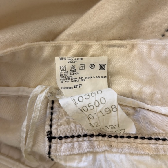 Marithe Francois Girbaud: Cream Wide-Leg Pants - Picture 13 of 16